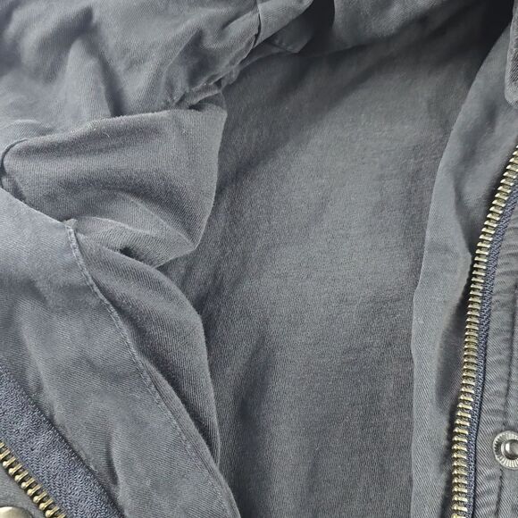 JAMES PERSE Women's Off Black Hooded Utility Jacket Size 1 / Small - Picture 11 of 15